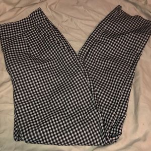 Plaid Cigarette Pants